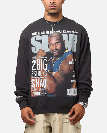 Mitchell & Ness Los Angeles Lakers Shaquille O'Neal Slam Magazine Crewneck Faded Black