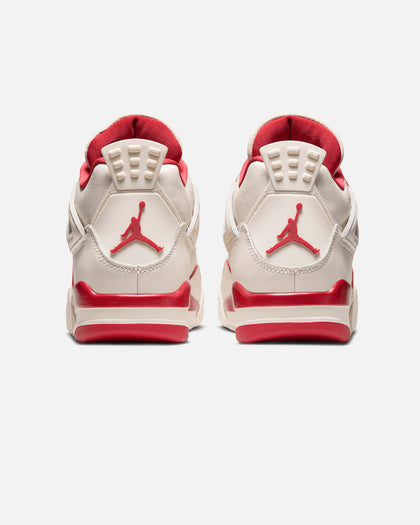 Jordan Women's Air Jordan 4 Retro "Pale Ivory and Tough Red" Pale Ivory