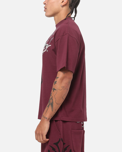 Ed Hardy Trinity Rhinestone T-Shirt Plum