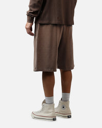 American Thrift Fleece Shorts Washed Brown