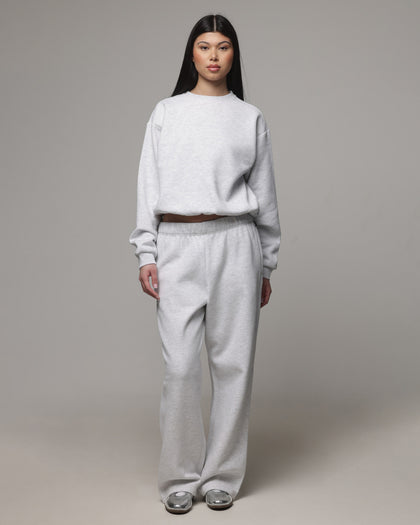 American Thrift Women's Straight Leg Trackpants Grey Heather