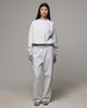 American Thrift Women's Straight Leg Trackpants Grey Heather