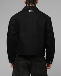 Loiter Hybrid Denim Jacket Black