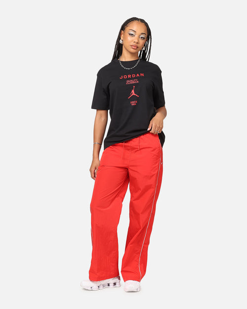 Nike Women's Sportswear High-Waisted Woven Open-Hem Pants University Red/Sail