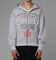 Loiter Drop Out Zip Hoodie Grey