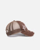 Von Dutch Worn Out Trucker Snapback Hat Washed Brown