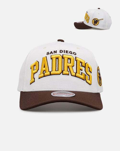 Mitchell & Ness San Diego Padres 'Arch' MVP Snapback Cream