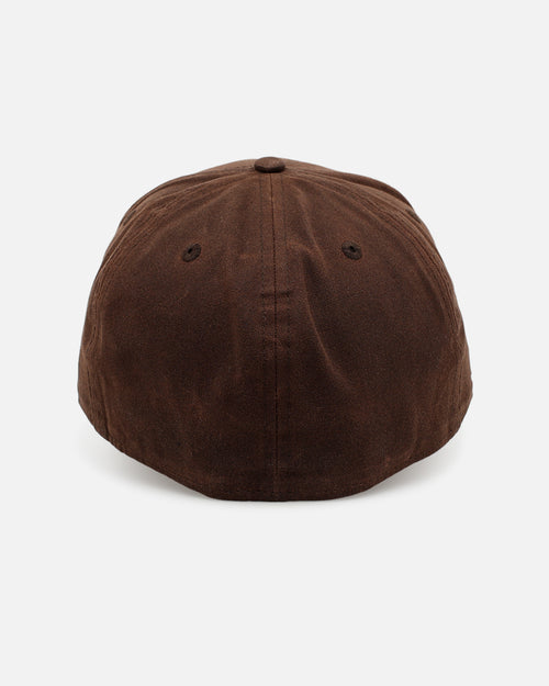 New Era Los Angeles Dodgers 'Waxed Canvas QS' 59FORTY A-Frame Fitted Brown
