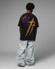 Loiter Melancholy T-Shirt Black Acidwash