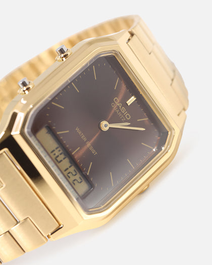 Casio AQ230GA-5A Watch Gold/Brown