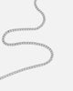 Saint Morta 3mm Smooth Cut Cuban Chain White Gold