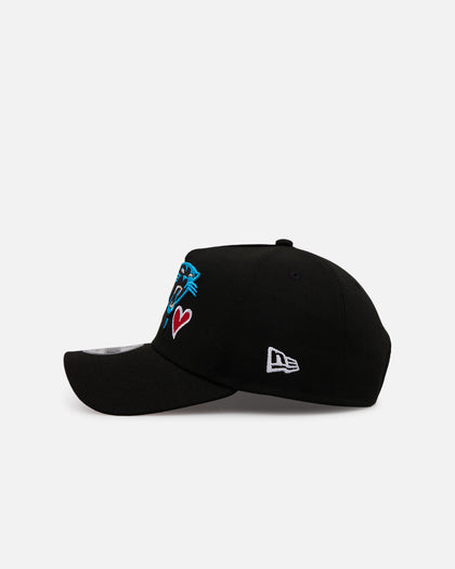 New Era Carolina Panthers 'Team Color Hearts' 9FORTY A-Frame Snapback Official Team Color