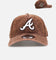 New Era Atlanta Braves 'Washed Walnut' 9FORTY A-Frame Snapback Walnut