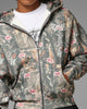 Loiter Waffle Zip Hoodie Pink Tree Camo