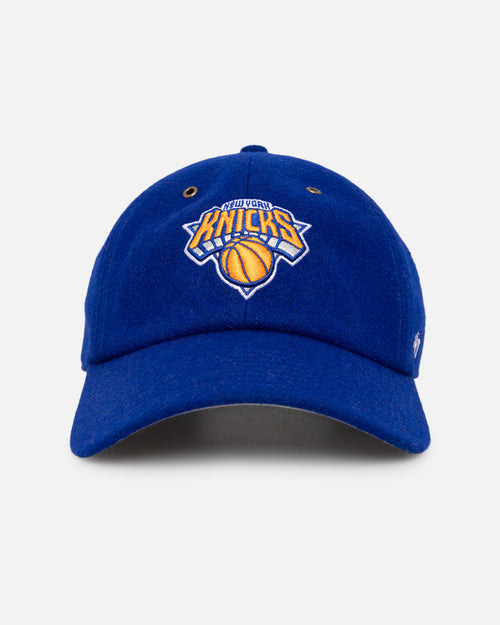 47 Brand New York Knicks Wooly Clean Up Strapback Royal