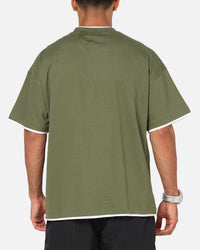 Carre Motion Layered T-Shirt Green/White