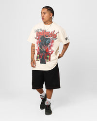 Loiter Mayhem Mob Vintage T-Shirt Off White