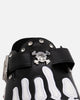 Octavious Marks Onyx Leather Clogs Black