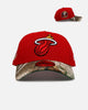 New Era Miami Heat 'Realtree Visor' 9FORTY A-Frame Snapback Official Team Color