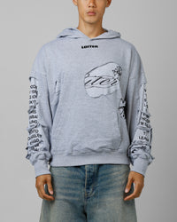 Loiter Destruction Hoodie Grey