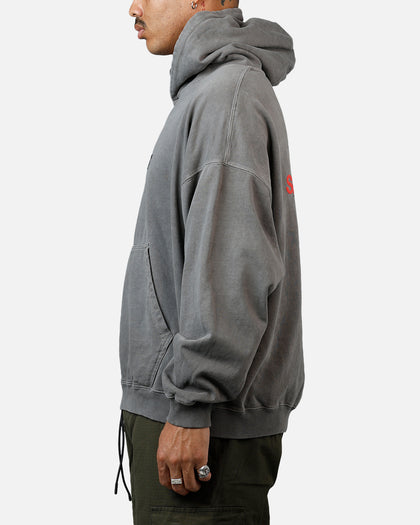 Saint Morta Memoriam Boxy Hoodie Washed Charcoal