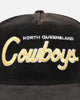 New Era North Queensland Cowboys 'NRL Golfer Washed Black' Pre-Curved Corduroy Golfer Snapback Washed Black
