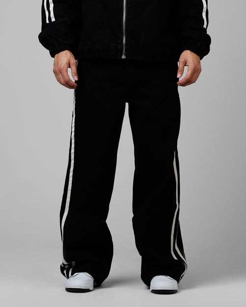 Loiter Track Star Denim Jeans Black