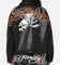 Ed Hardy Women's Vegan Leather Bomber Jacket Black