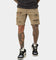 Saint Morta Destroyer Distressed Shorts Brown