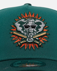 New Era Oakland Athletics 'Citrus 2.0' 9FORTY A-Frame Snapback Dark Green/Orange