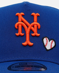 New Era New York Mets 'Baseball Hearts' 9FORTY A-Frame Snapback Official Team Color