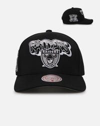 Mitchell & Ness Las Vegas Raiders Champs Graffiti Pro Crown Snapback Black