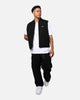 X-Large Ombre Plaid Reversible Vest Black