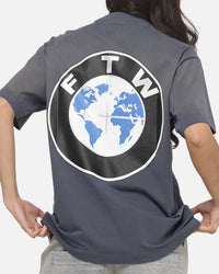 Market F The World T-Shirt Indigo Blue