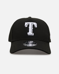 New Era Texas Rangers 'Easy Black and White' 9FORTY A-Frame Snapback Black/White