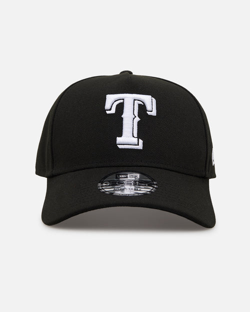 New Era Texas Rangers 'Easy Black and White' 9FORTY A-Frame Snapback Black/White
