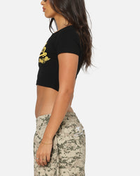 Von Dutch Women's Cropped T-Shirt Black