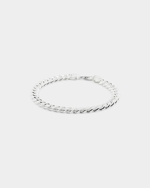 House Of Auric 7mm Cuban Bracelet Sterling Silver