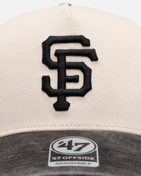 47 Brand San Francisco Giants 'Washed Black Visor' 47 Offside Snapback Natural
