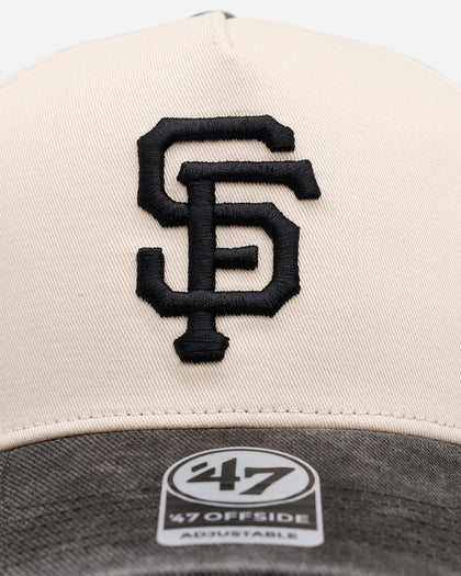 47 Brand San Francisco Giants 'Washed Black Visor' 47 Offside Snapback Natural