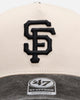 47 Brand San Francisco Giants 'Washed Black Visor' 47 Offside Snapback Natural