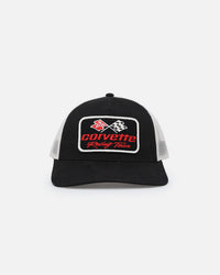 American Needle Twill Valin Patch Trucker Snapback Ivory/Black