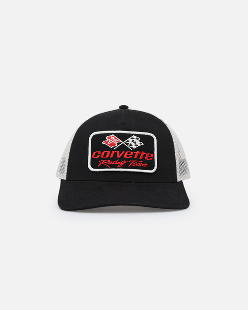 American Needle Twill Valin Patch Trucker Snapback Ivory/Black