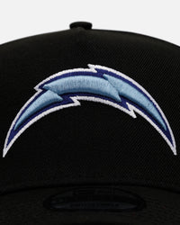 New Era Los Angeles Chargers 'Black And Sky Blue' 9FORTY A-Frame Snapback Black/Sky Blue