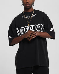 Loiter Biker Vintage T-Shirt Vintage Black