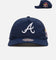 Mitchell & Ness Atlanta Braves 'Matte Nylon 2.0' Caddy Fit Snapback Navy