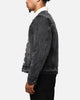 Saint Morta Gothic Distressed Denim Jacket Black Shadow