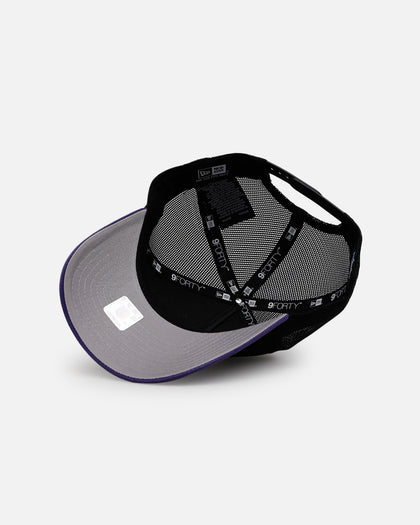 New Era Baltimore Ravens 'Washed Truckers' 9FORTY A-Frame Trucker Snapback Official Team Color