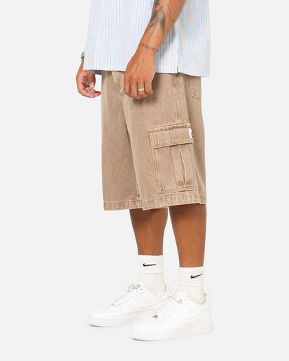 X-Large Baggy Cargo Denim 91 Shorts Smoke