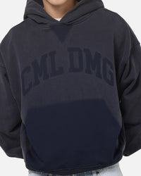 Criminal Damage Sun Faded Hoodie Navy